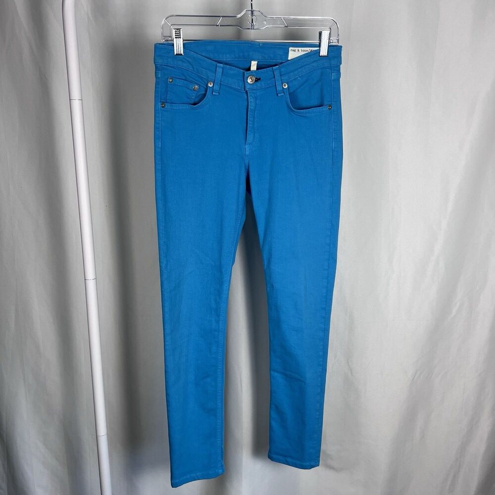 Rag & Bone Women's Jeans Size 28 Dre Low Rise Slim Boyfriend Denim Stretch Blue